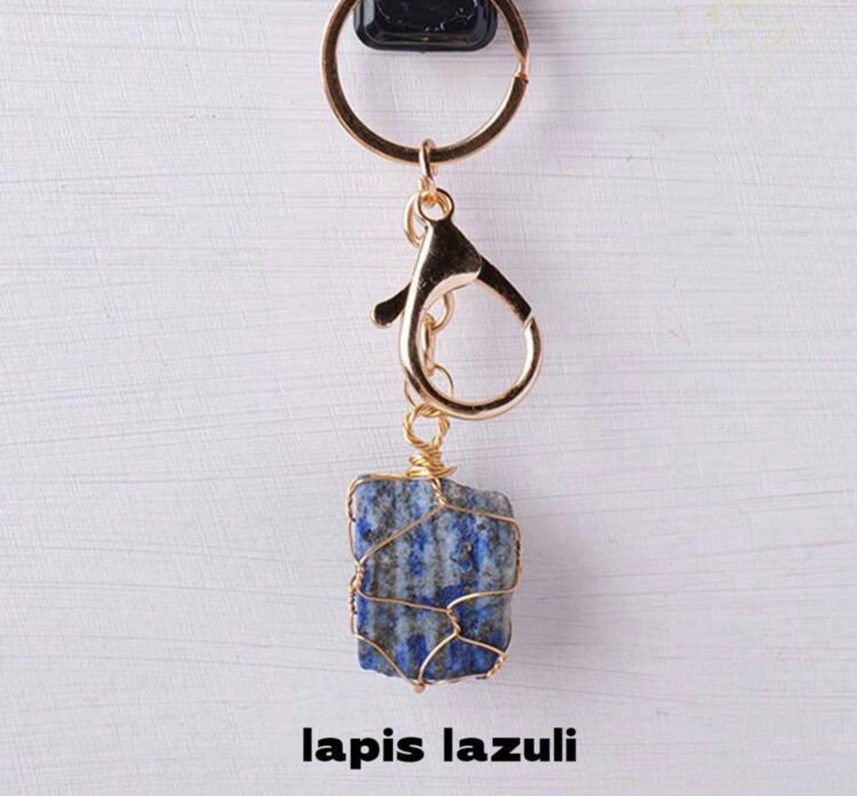 Chaveiro de pedra Lápis Lazúli