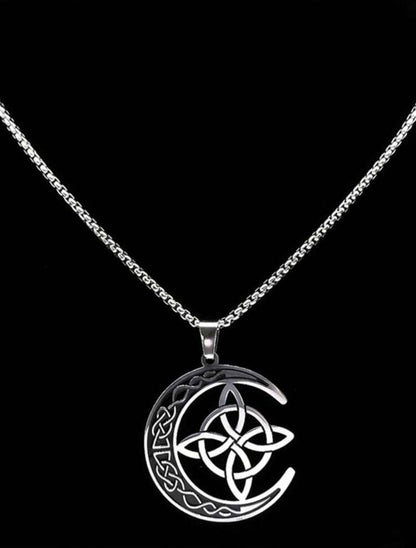 Colar de lua crescente e Triquetra