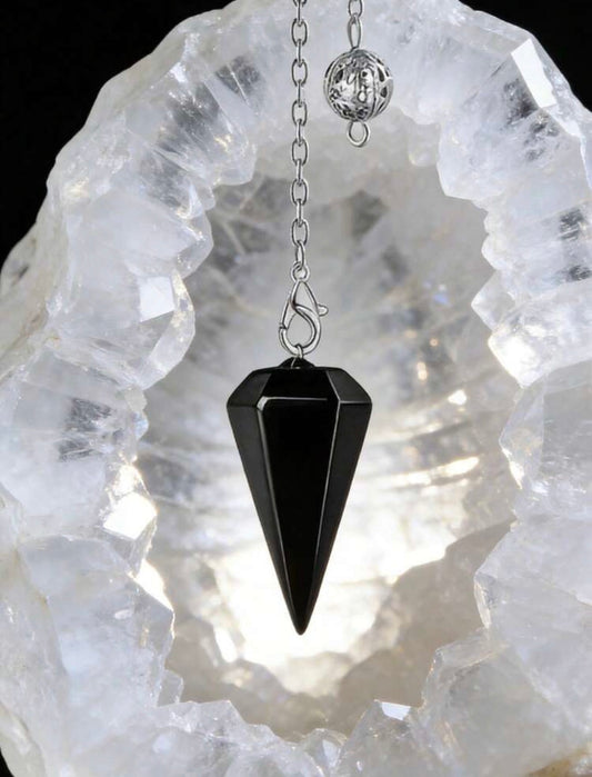 Pêndulo de pedra Ônix preto
