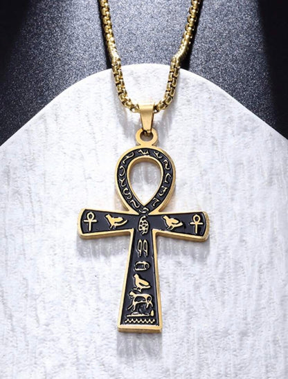 Colar com pingente Cruz de Ankh