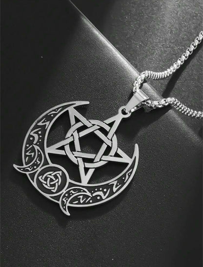 Colar com Pentagrama e Triquetra