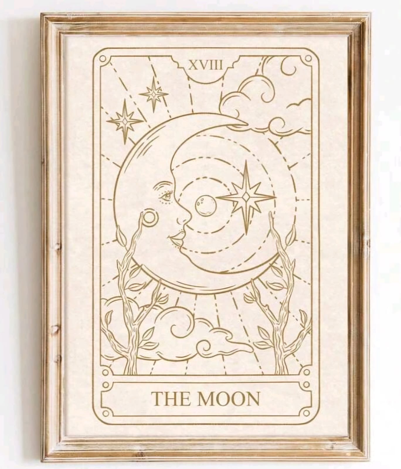 Quadro conjunto Sol, Lua e Estrela