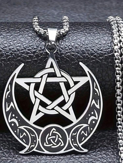 Colar com Pentagrama e Triquetra