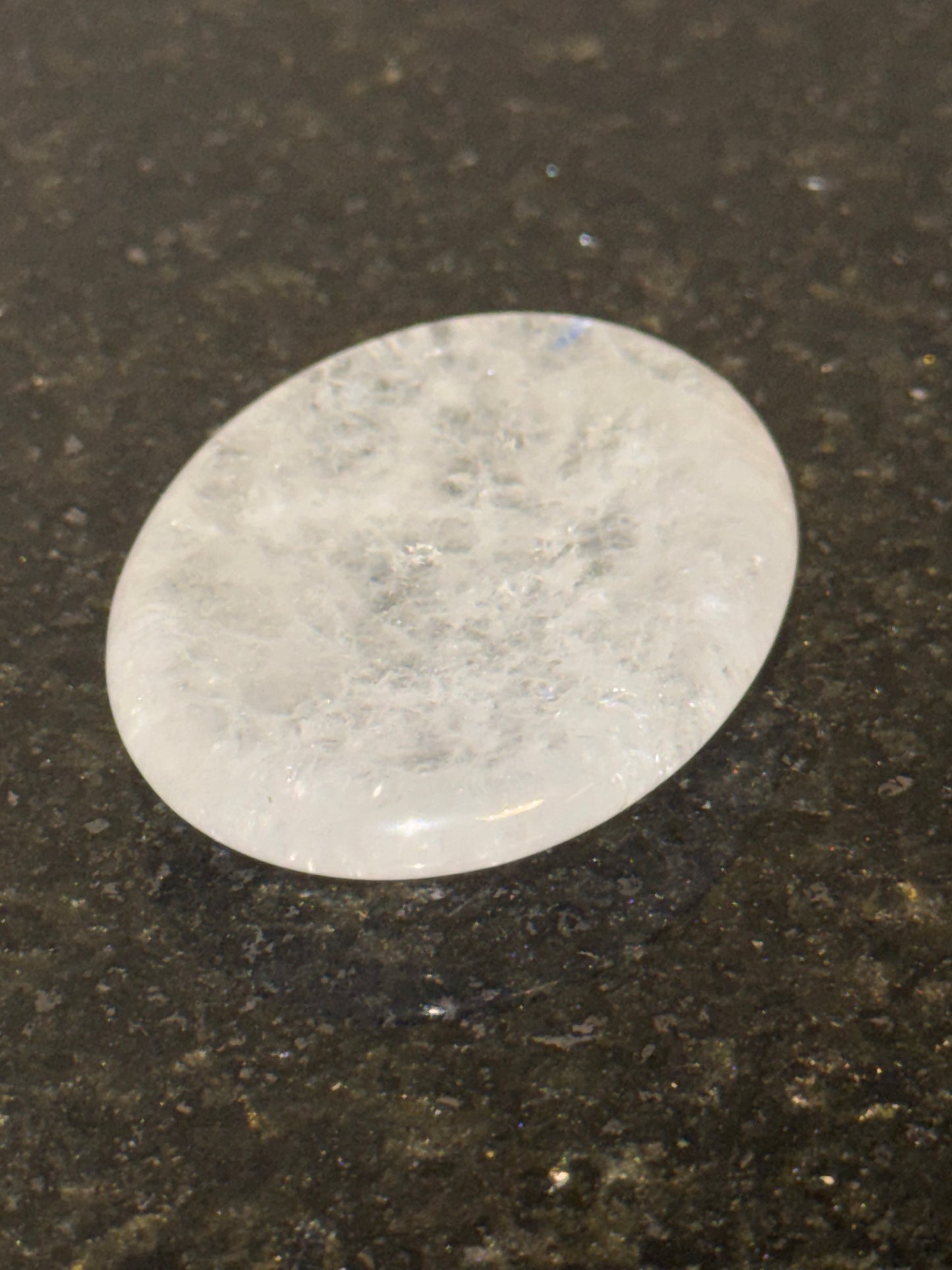 Pedra de preocupação Quartzo branco