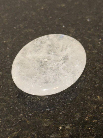 Pedra de preocupação Quartzo branco