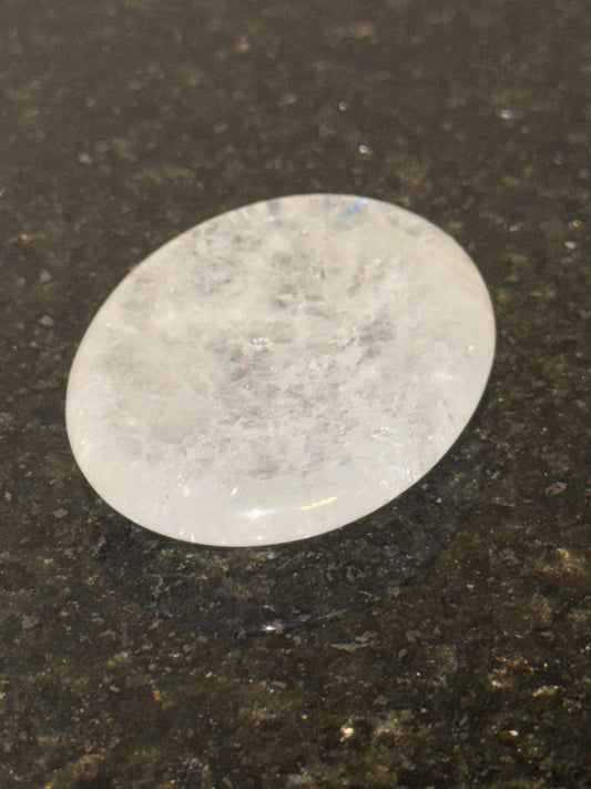 Pedra de preocupação Quartzo branco