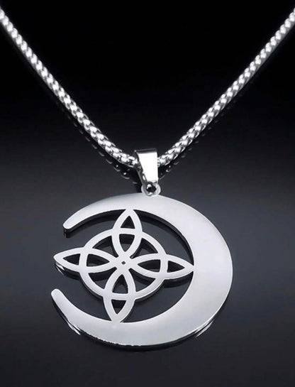 Colar de lua crescente e Triquetra
