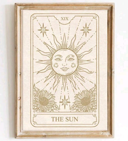 Quadro conjunto Sol, Lua e Estrela