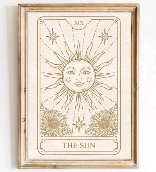 Quadro conjunto Sol, Lua e Estrela