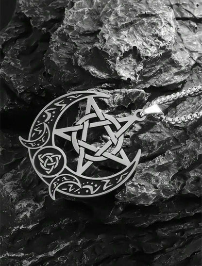 Colar com Pentagrama e Triquetra