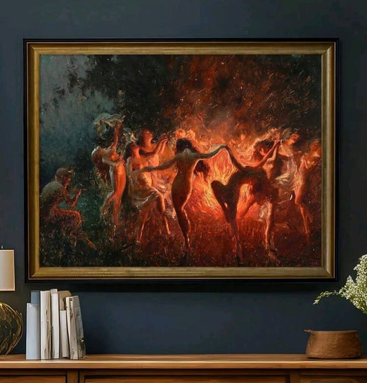Quadro dança com Fogo