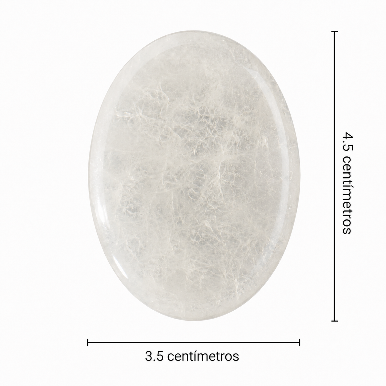 Pedra de preocupação Quartzo branco